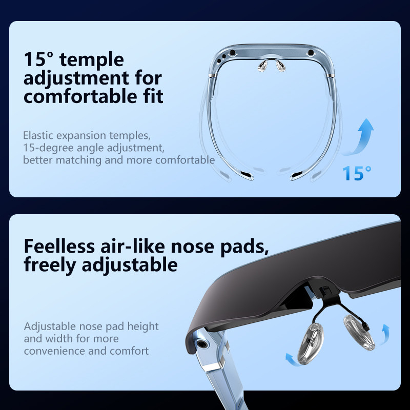 ENMESI V30 USB typu C AR Smart Glasses 1920 * 1080 AR Head Mounted Display Diopter