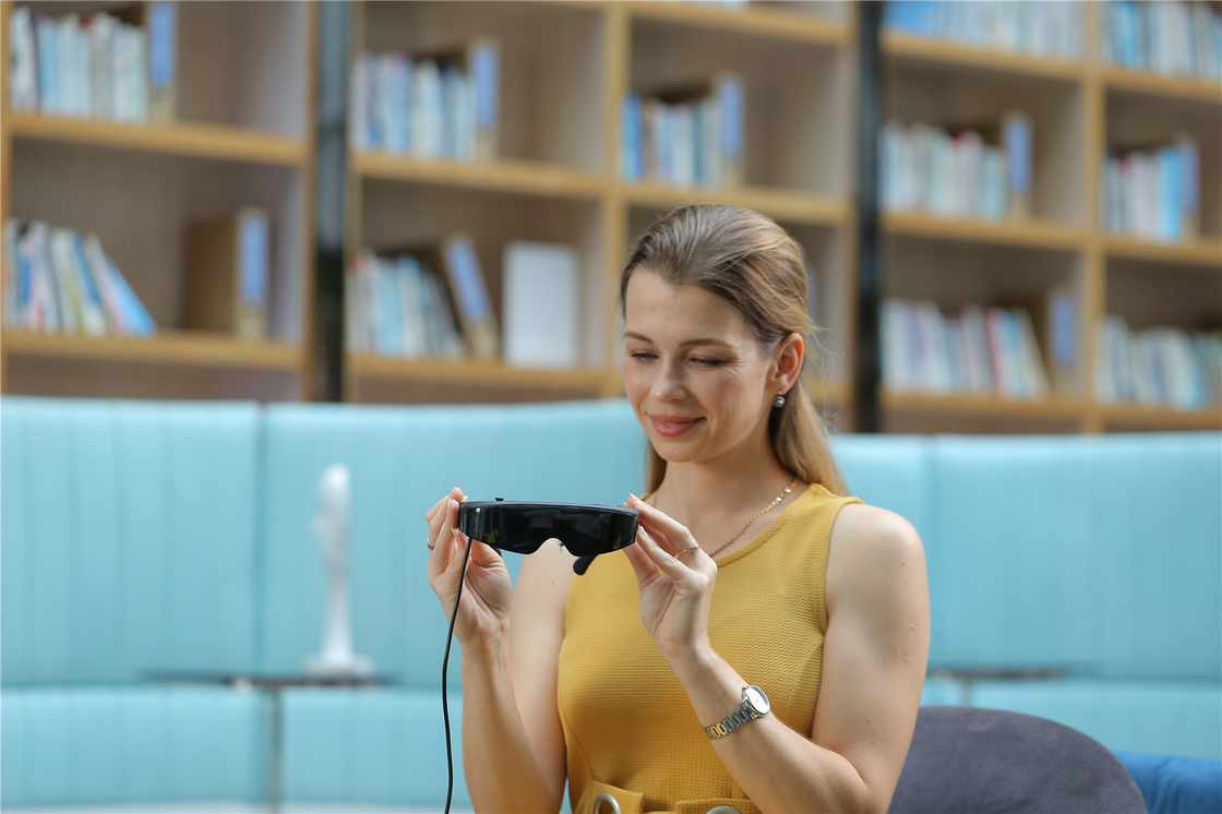 Okulary 3D 1080P HDMI & TYPE C 1800 Nits VR Smart Glasses For Video / Games