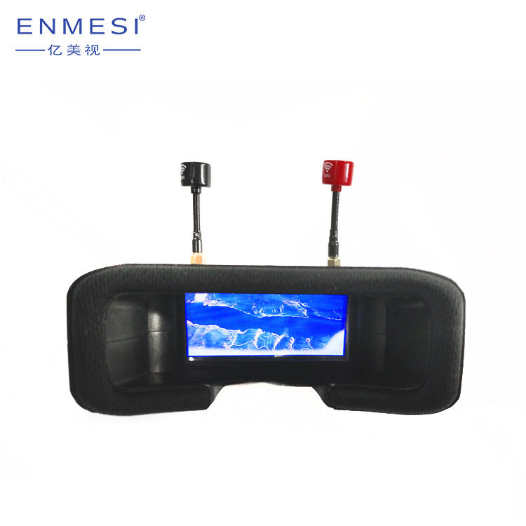 Chiny Gogle FPV 40 kanałów 2,7 '' 5,8 G Odbiornik wideo Kask 960 * 240 Rozdzielczość