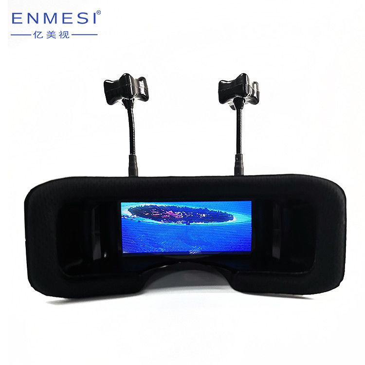 5.8G Odbieranie wideo FPV Drone Gogle Ekran TFT Dwie anteny Okulary wideo 1.8W