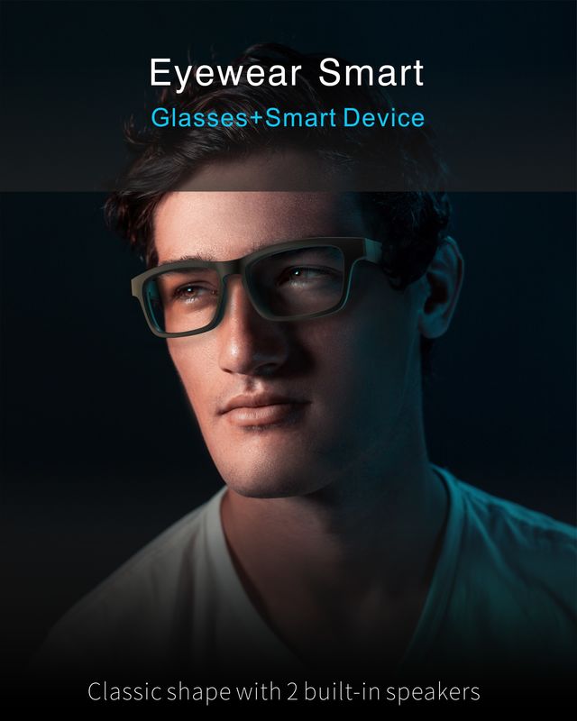 Odporne na promieniowanie inteligentne okulary AR Głośniki mikrofonowe Bluetooth 5.0 do połączeń telefonicznych