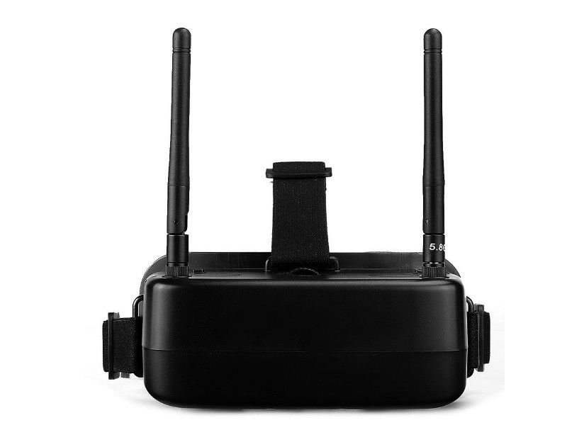 Regulowane gogle wideo IPD FPV Drone TFT LCD Dwa wyświetlacze 2-calowa częstotliwość 5,8 G